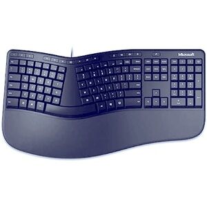 Brand New 2024 Microsoft Ergonomic Keyboard - USB Wired - Black - LXN-00001